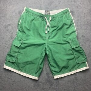 B. Split Mens Bathing Suit Men's Medium Green Banana Split Brand Swimwear
